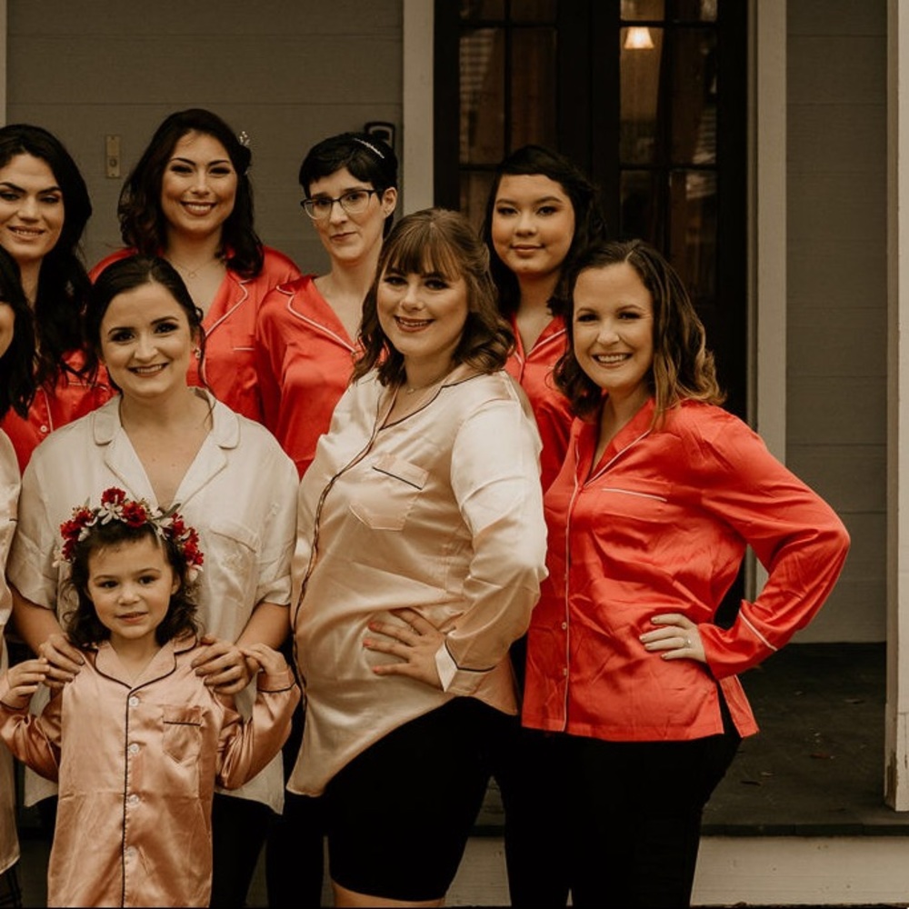 Coral Long Sleeve Button Down Shirts